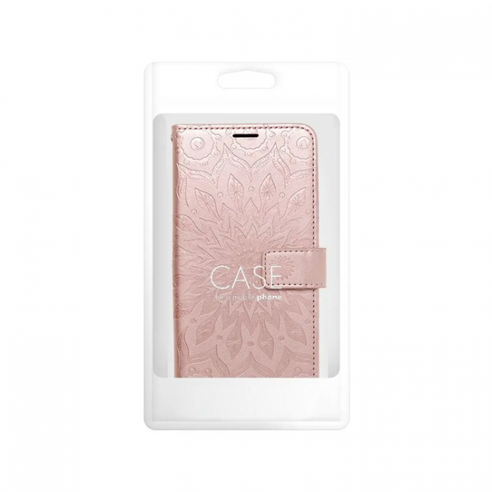 A-One Brand - Xiaomi Redmi 14C Plnboksfodral Mezzo - Mandala Rosa/Guld