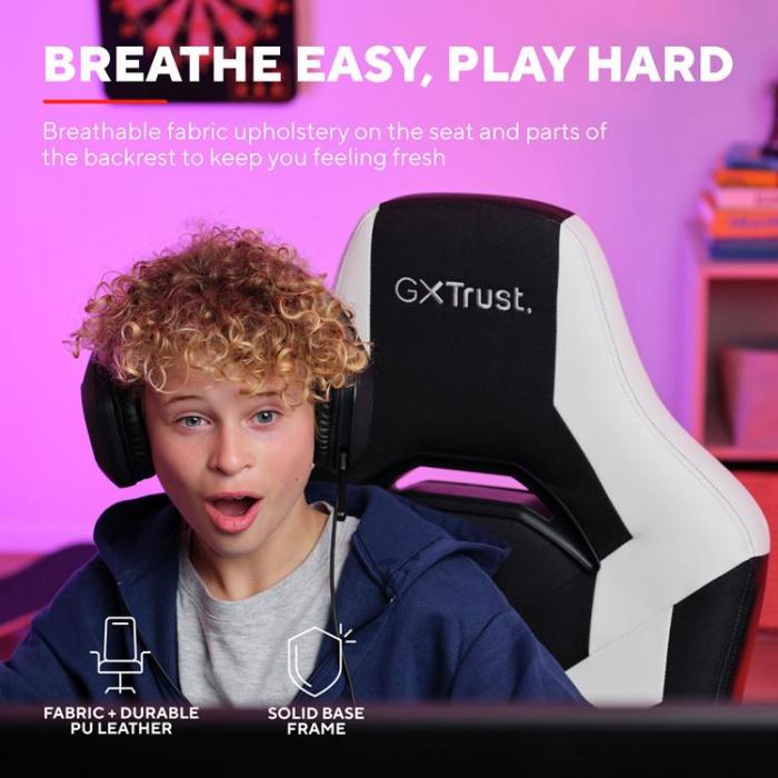 Trust - Trust Riye Gamingstol - Vit