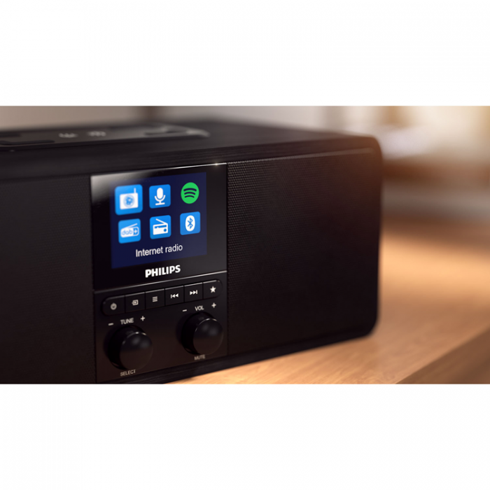 Philips - Philips Internet radio med Stereo-ljud, Bluetooth, Spotify Connect.