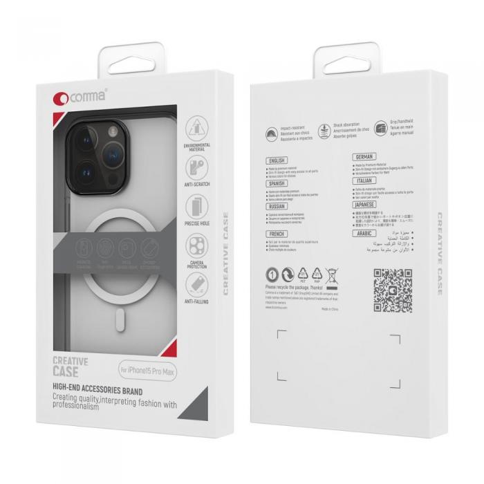 Comma - iPhone 15 Pro Max Skal Transparent Antibakteriellt