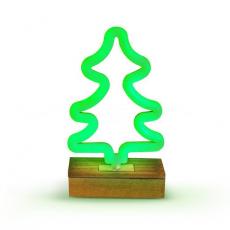 Forever Light - Forever Light LED Neon Wood Stand TREE FLNW03 - Grön