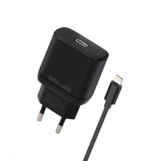 Beline - Beline Väggladdare USB-C Med USB-Lightning Kabel (30W) - Svart