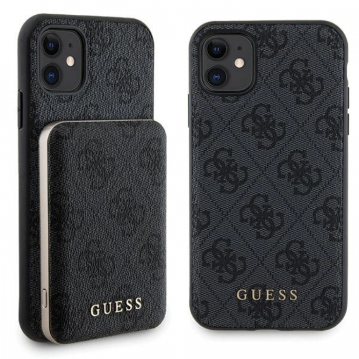 Guess - Guess iPhone 11 Mobilskal Med Powerbank 5000mAh Magsafe Metal Logo