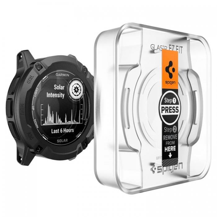 Spigen - [2-PACK] Spigen Garmin Instinct 2X Hrdat Glas Skrmskydd GLAS.TR