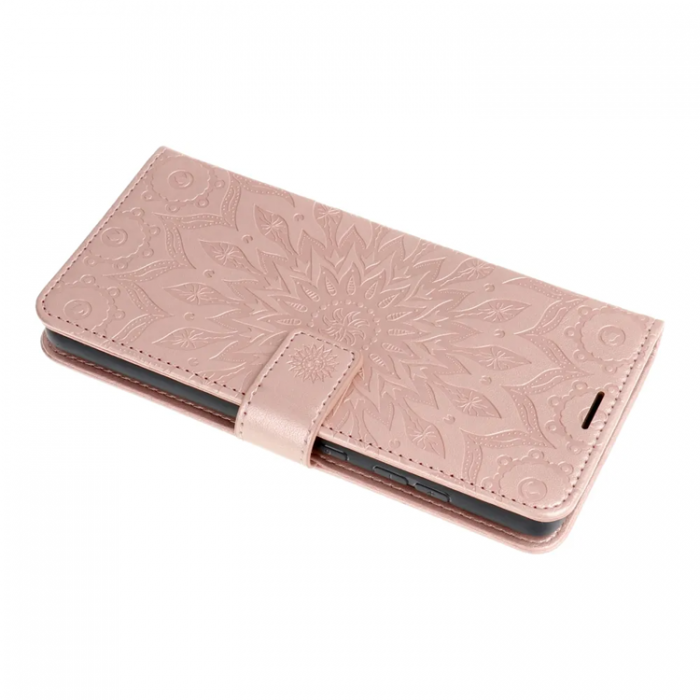 A-One Brand - Xiaomi Redmi 14C Plnboksfodral Mezzo - Mandala Rosa/Guld