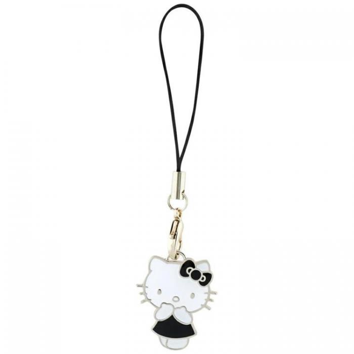 Hello Kitty - Hello Kitty Hngande Mobilrem Charm Kitty Cute - Svart