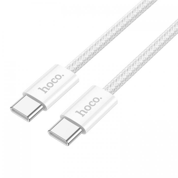 Hoco - Hoco USB-C till USB-C kabel 2m 60W - Vit