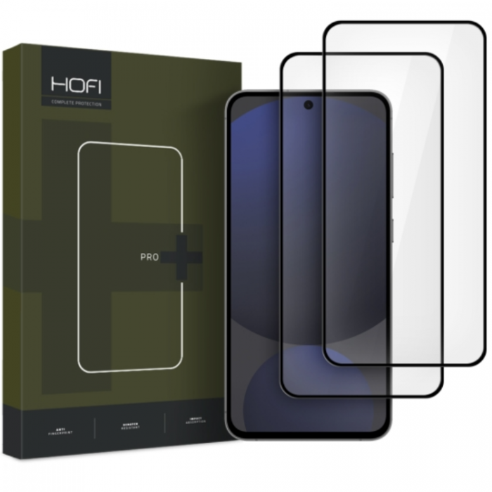 Hofi - [2-Pack] Hofi Galaxy S24 FE Skrmskydd i Hrdat Glas Pro Plus - Svart