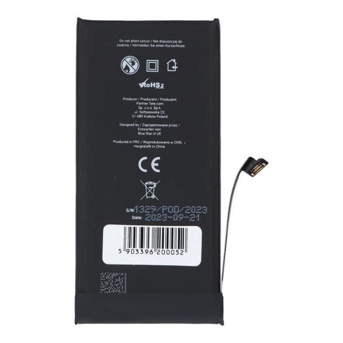 Blue Star - Blue Star iPhone 13 Mini Batteri HQ 2406 mAh