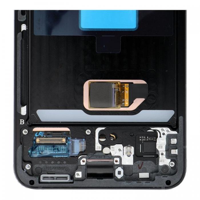 SpareParts - SAMSUNG S22 Skrm med LCD-display ServicePack S901 - Gr