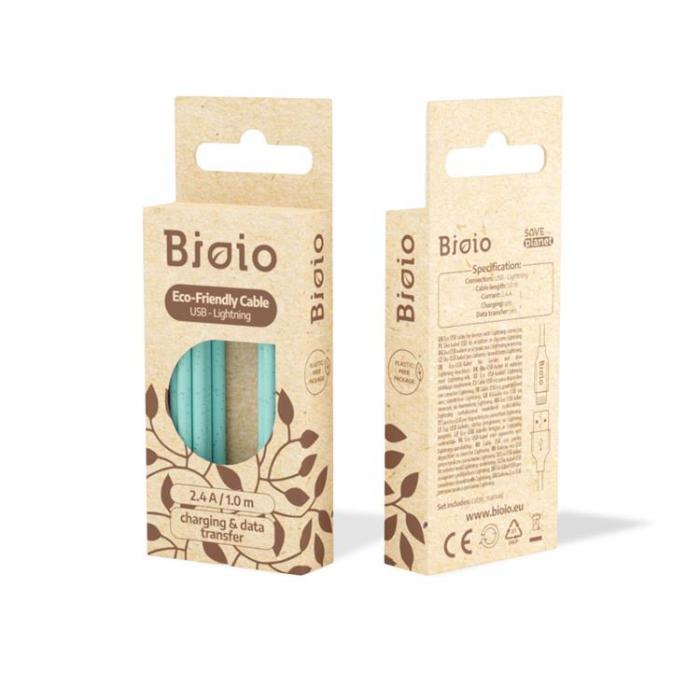 Bioio - Bioio USB Till MicroUSB 1m Kabel 2.4A - Bl