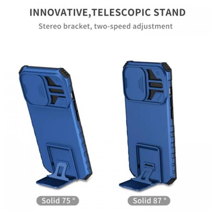 Taltech - iPhone 15 Pro Mobilskal TPU Kickstand - Bl