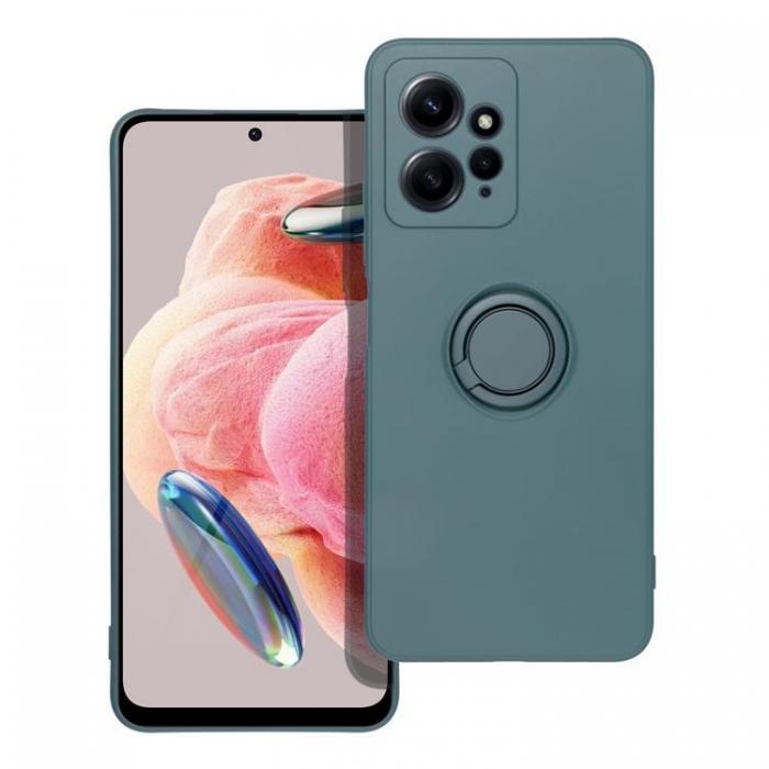 A-One Brand - Xiaomi Redmi Note 12 4G Mobilskal Ringhllare Silikon - Grn