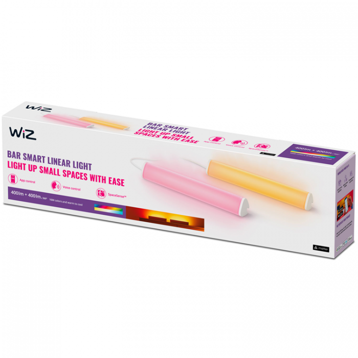 Wiz - Wiz WiFi Light Bar RGB 2-pack