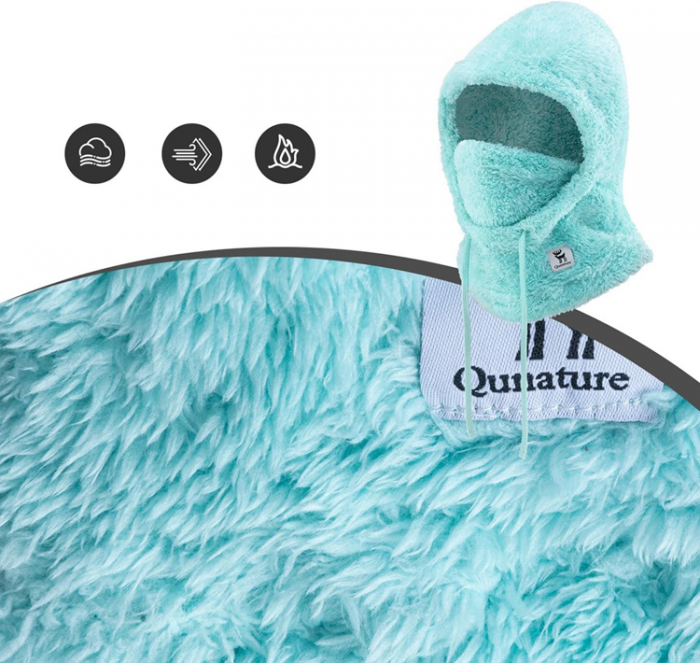 Qunature - Qunature Ski Balaclava Storlek M Arctic Velvet - Mint