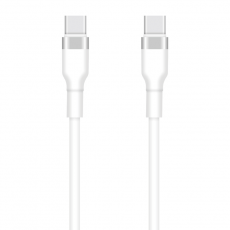 Setty - Setty USB-C Till USB-C Kabel 1m 3A KSC-C-130 - Vit