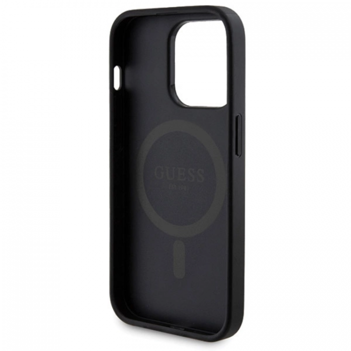 Guess - Guess iPhone 14 Pro Mobilskal Med Powerbank 5000mAh Magsafe Metal Logo