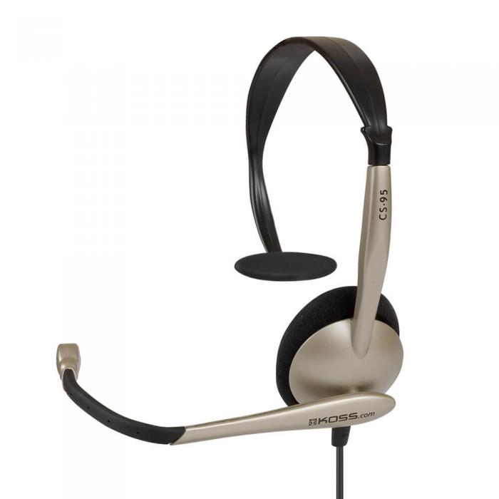 Koss - KOSS Headset CS95 Mono On-Ear Mic USB - Champagne