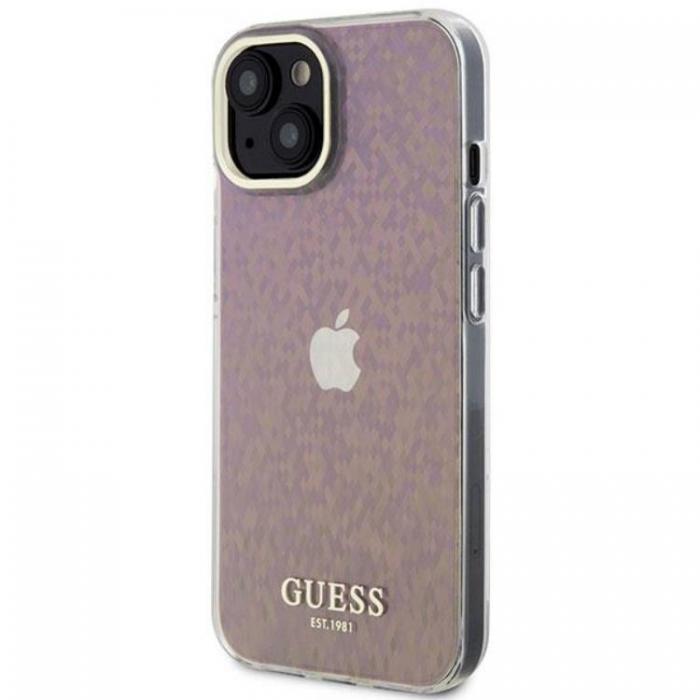 Guess - Guess iPhone 15 Mobilskal IML Faceted Mirror Disco Iridescent