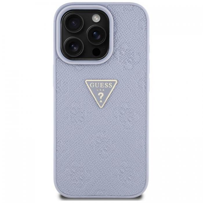 Guess - Guess iPhone 16 Pro Mobilskal Hot Stamp 4G Triangle Logo - Lila