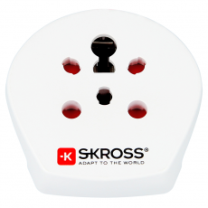 SKROSS - SKross El-Adapter Indien/DK till Eur - Vit