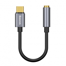 BASEUS - Baseus USB-C Hörlurar Adapter DAC minijack 3,5 mm - Grå