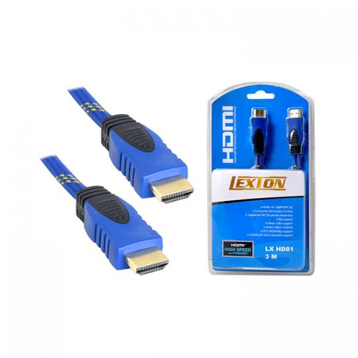 A-One Brand - HDMI Till HDMI kabel v1.4 Blist 3m - Bl