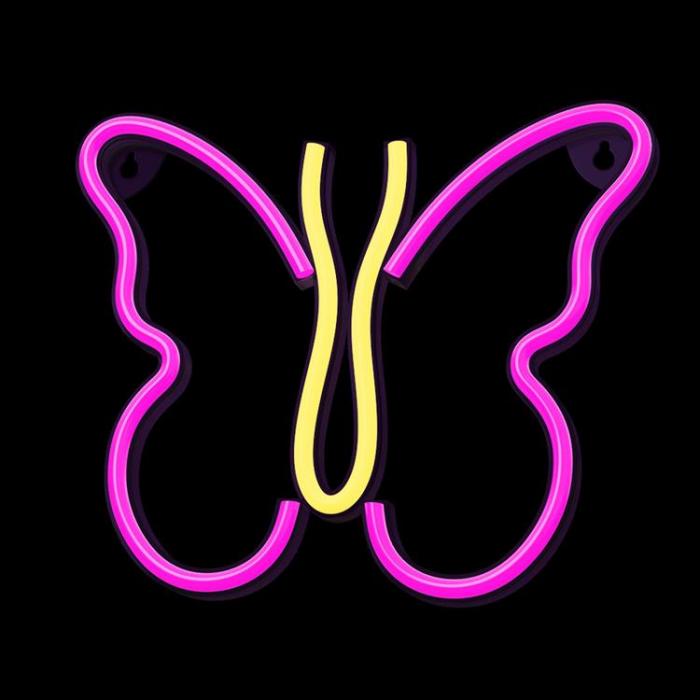 Neolia - Neolia LED Neon Light BUTTERFLY NNE03 - Rosa