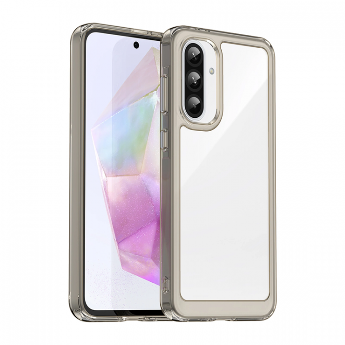 A-One Brand - Galaxy A26 Mobilskal Outer Space - Transparent/Svart