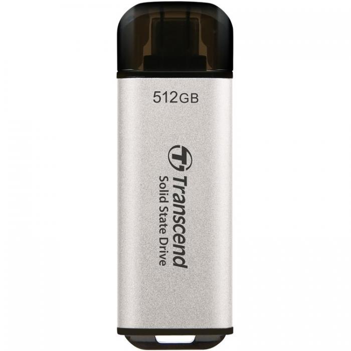 Transcend - Transcend Portabel Mini SSD USB-C 500GB - Silver