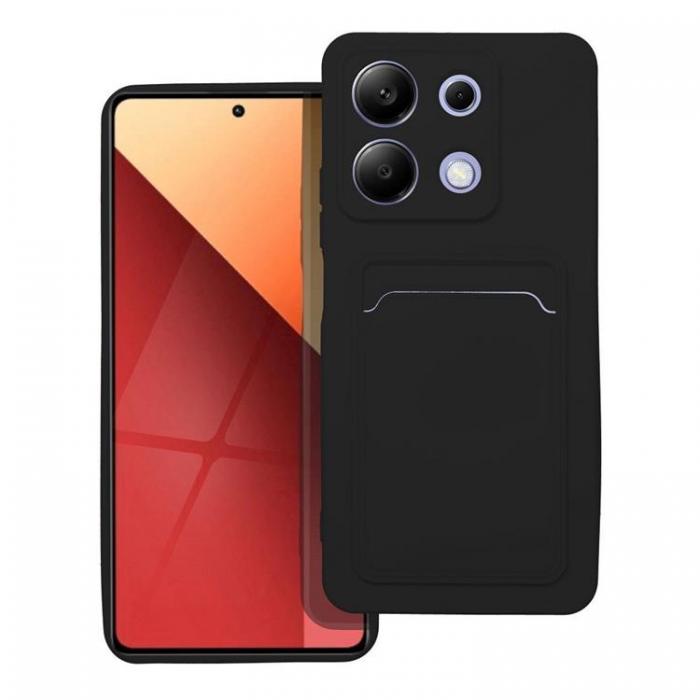 A-One Brand - Xiaomi Redmi Note 13 4G Mobilskal Korthllare - Svart