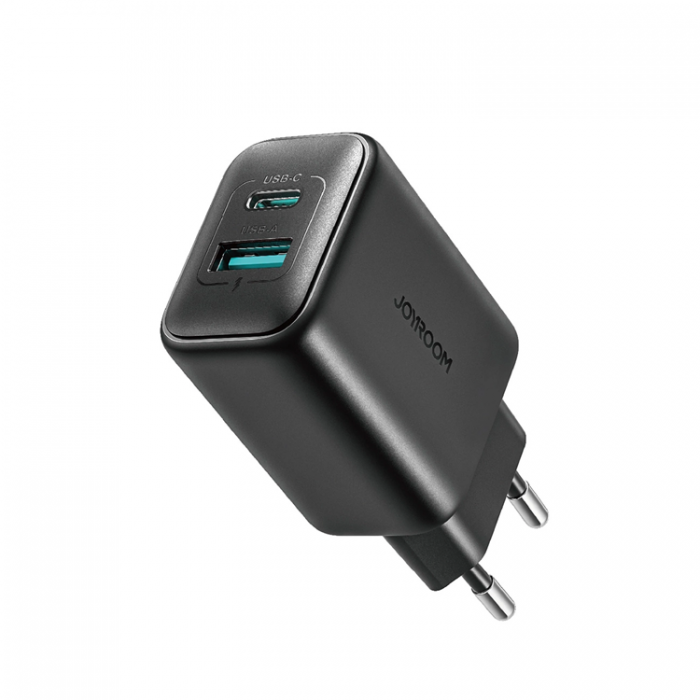 Joyroom - Joyroom Snabbladdare 25W USB-C USB-A SFC PPS PD - Svart