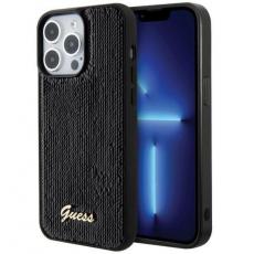 Guess - Guess iPhone 15 Pro Mobilskal Sequin Script Metal - Svart