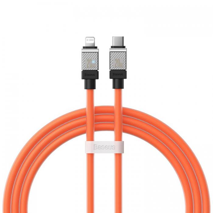 BASEUS - Baseus USB-C till Lightning kabel 20W 1m CoolPlay - Orange