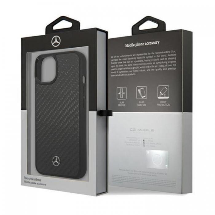 Mercedes - Mercedes iPhone 15 Mobilskal Carbon Fiber Dynamic Line