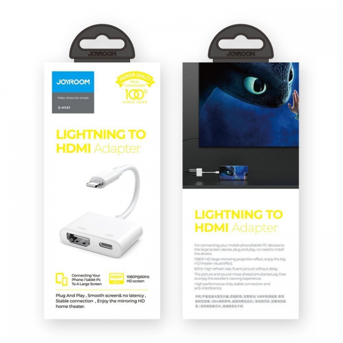 Joyroom - Joyroom Lightning - HDMI Adapter Full HD 1080p 60Hz - Vit