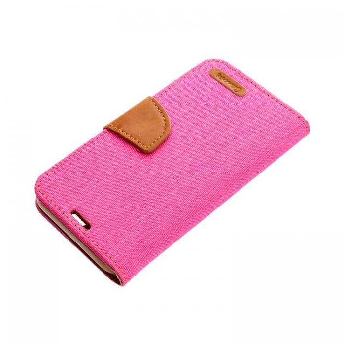 A-One Brand - CANVAS Plnboksfodral Fr Galaxy A34 5G - Rosa