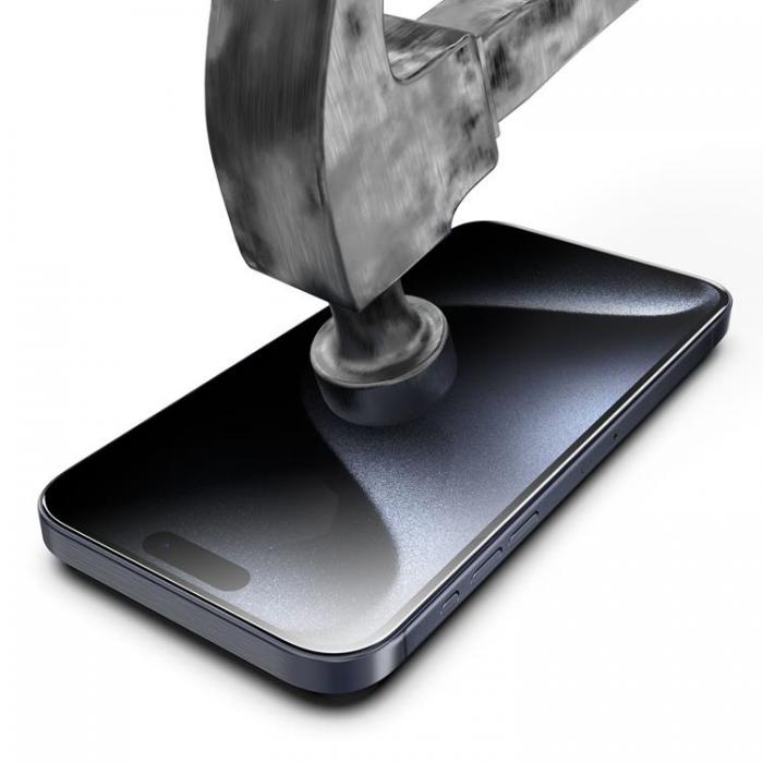 Boom of Sweden - LIVSTIDSGARANTI - BOOM iPhone 15 Pro Privacy Hrdat Glas Skrmskydd 2st