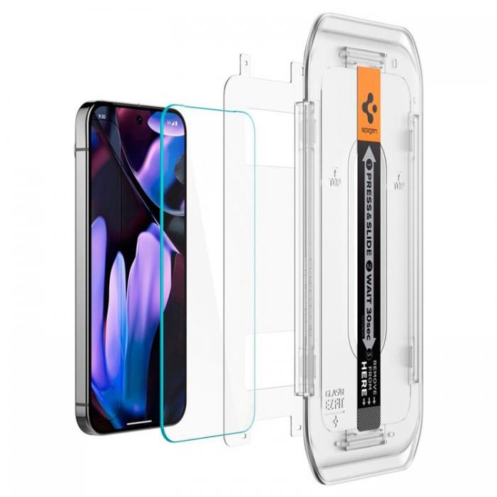 Spigen - [2-Pack] Spigen Google Pixel 9 Pro XL Hrdat Glas Skrmskydd 'EZ Fit