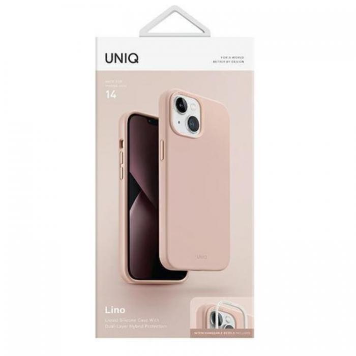 UNIQ - Uniq iPhone 14 Plus Mobiskal Lino - Rosa