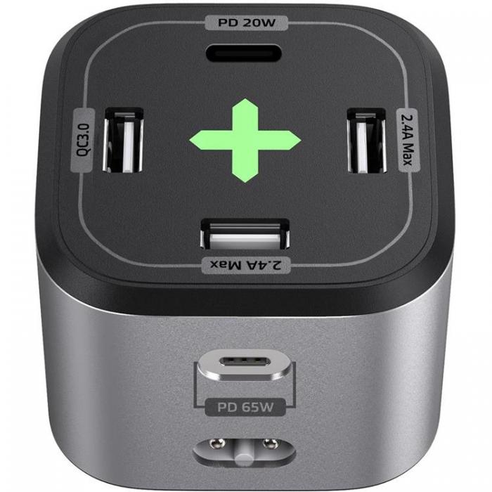 Celly - Celly Power Station 65W 3xUSB-A 2xUSB-C PD