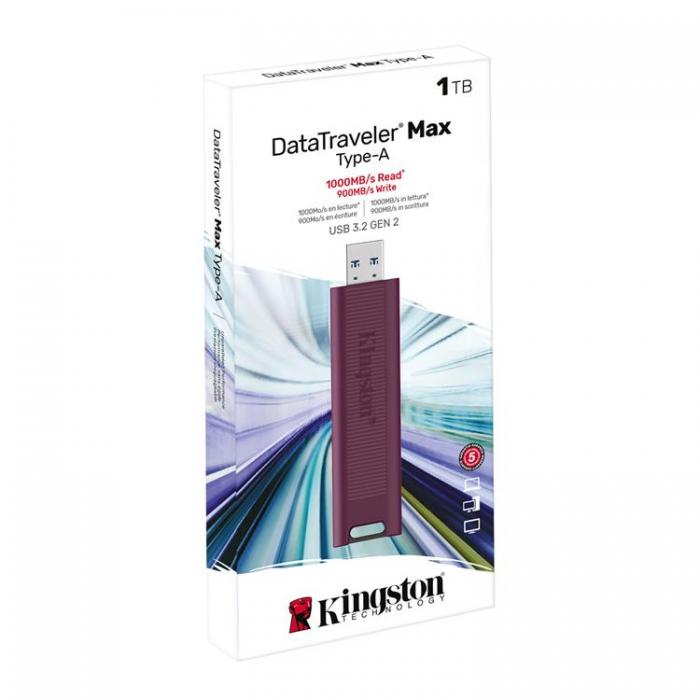 Kingston - Kingston Flash Drive 1TB USB-A 3.2 Gen2 Data Traveler MAX A