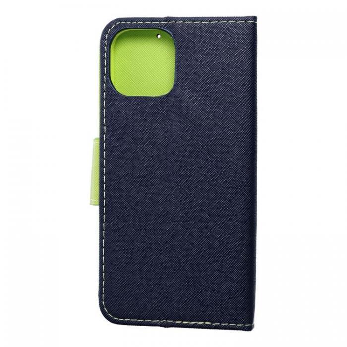 A-One Brand - iPhone 15 Plus Plnboksfodral Fancy - Navy/Lime