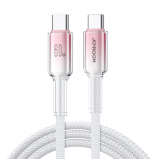 Joyroom - Joyroom S-A42 USB-C - USB-C 60W 1.2m Kabel Crystal-Clear Series - Vit