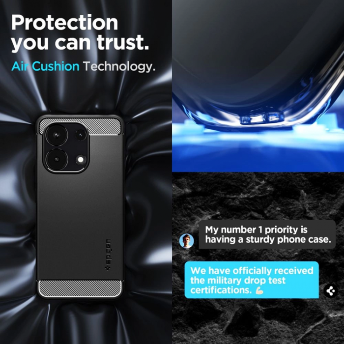 A-One Brand - Spigen Xiaomi Redmi Note 13 4G/LTE Mobilskal Rugged Armor