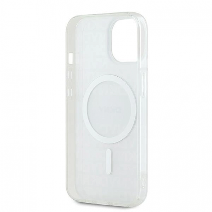 DKNY - DKNY iPhone 15/14/13 Mobilskal Magsafe IML Mono & Stripe - Beige