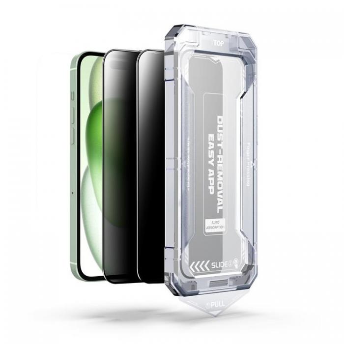 Boom of Sweden - LIVSTIDSGARANTI - BOOM iPhone 16 Privacy Hrdat Glas Skrmskydd 2st