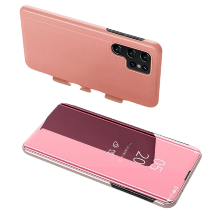 A-One Brand - Galaxy S25 Ultra Fodral Clear View - Rosa