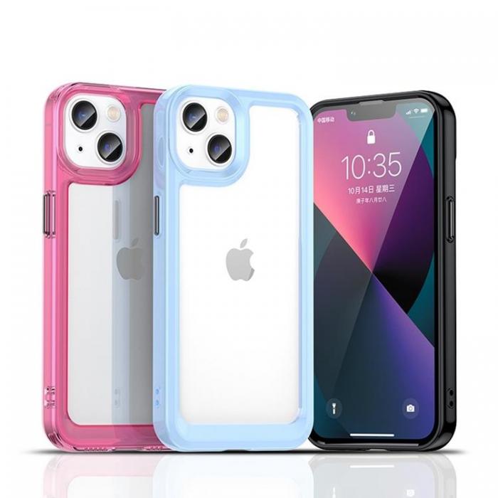 UTGATT1 - iPhone 13 Skal Outer Space med en Gelram - Rosa