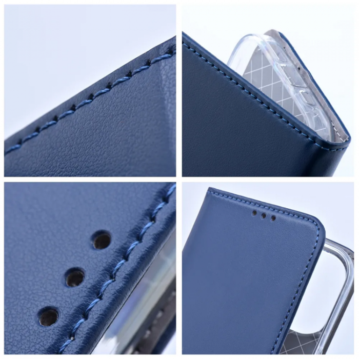 A-One Brand - Xiaomi Redmi Note 14 Plnboksfodral Smart Magneto - Marinbl